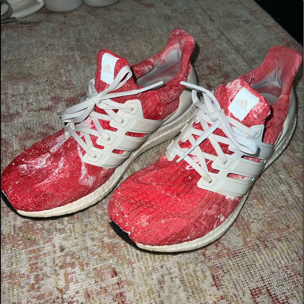Red Marble Adidas Ultraboost